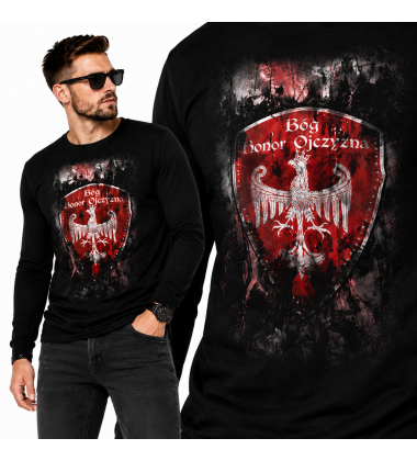 LONGSLEEVE PATRIOTYCZNY BÓG HONOR OJCZYZNA